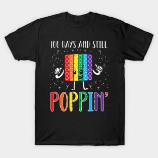 100 Days And Still Poppin 100th Day Of School Boys Girls T-Shirt